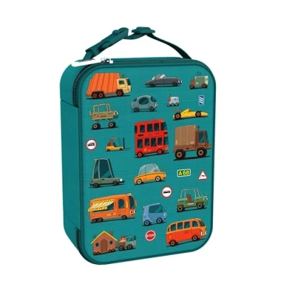 Afbeelding van Ion8 Auto Design Geïsoleerde Lunchtas, Afveegbaar, 3 Zijdige Ritssluiting, Mesh Flessenzak, Naamplaatje, Voedselveilig, 6 uur Vers, Nylon Draagriem, Polyester, Medium