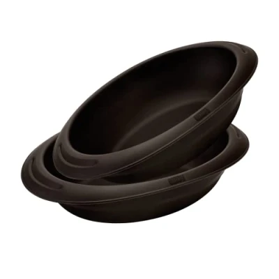 Afbeelding van Lurch FlexiForm 585034 ovaal/broodbakvorm voor het bakken van verschillende soorten brood, 100% BPA vrij, premium platina silicone, 24 x 18 cm, bruin