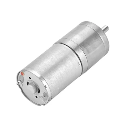 Afbeelding van Reductiemotor, 1 Stuks 25 Mm DC 12V 25GA 370 Lage Snelheid Metalen Reductiemotor voor Elektronisch Slot (12V 100 RPM)