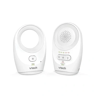 Afbeelding van VTech DM1111 babyfoon met digitale audio — DECT technologie, geluidsniveau indicator, riemclip en meer ouder babyunit Geen standby functie