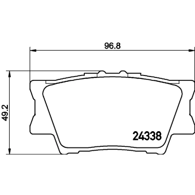 Afbeelding van Remblokkenset, schijfrem HELLA PAGID 8DB 355 006 881
