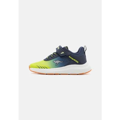 Afbeelding van Kangaroos Kbrida Unisex Sneakers laag voor kinderen, Maat: 40, Dark navy/lime Textiel/ synthetisch