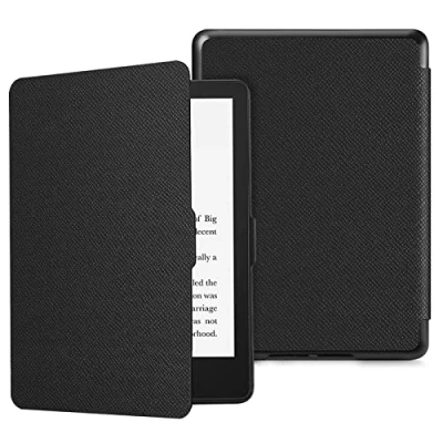 Afbeelding van Fintie Slim Hoes voor 6,8&quot; Kindle Paperwhite (11e generatie 2021) / Signature Edition Premium Lichtgewicht Kunstleer Beschermhoes met Automatische slaap /waak, (*Zwart)