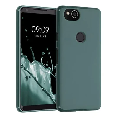 Afbeelding van kwmobile telefoonhoesje geschikt voor Google Pixel 2 Hoesje smartphone Back cover in dennengroen