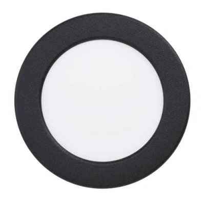 Afbeelding van EGLO connect.z Smart home LED inbouwspot Fueva 6 Z, Ø 11,7 cm, ZigBee, app en Alexa spraakbesturing, RGB, warm koud wit, dimbaar, badkamer inbouw lamp van zwart metaal, IP44