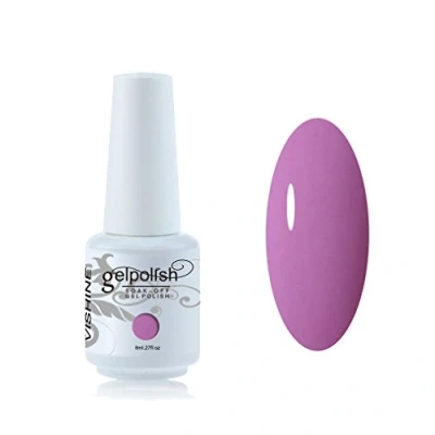 Afbeelding van Vishine Soak Off nagellak 8ml, semi permanent, UV, LED, gel, manicure, onderlak, donkerroze (1593)