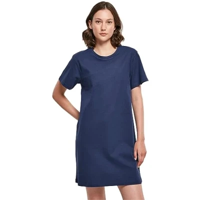 Afbeelding van Build Your Brand Damesjurk Ladies Tee Dress light navy XS, marineblauw (lightnavy), XS