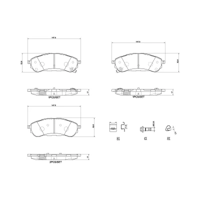 Afbeelding van Brembo Remblokset P 24 235