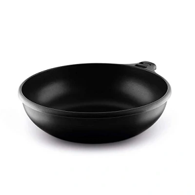 Afbeelding van Fundix by Castey Wok van gegoten aluminium, anti aanbaklaag, inductie, afneembare greep 28 cm rood