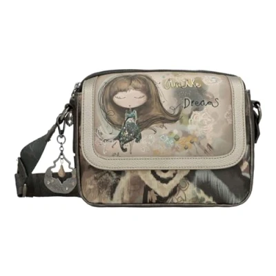 Afbeelding van Anekke schoudertas Real Oval Flap Crossbody Bag Multicolor veelkleurig