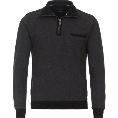 Afbeelding van Casa Moda Pullover Antraciet maat 6XL Heren Trui met Regular fit Pasvorm Katoen Suitable Herenkleding