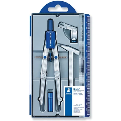 Afbeelding van Kompas Staedtler 550 4 Onderdelen Grijs (10 Stuks)