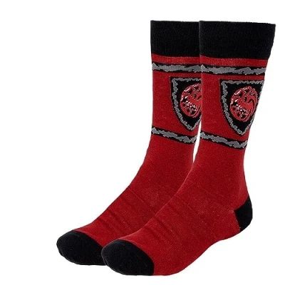 Afbeelding van Sokken House of Dragon Targaryen Rood Schoenmaat 40 46