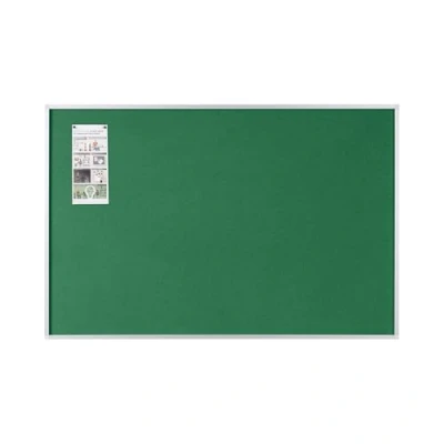 Afbeelding van Bi Office Viltbord New Generation, prikbord met aluminium frame, 90 x 60 cm, groen
