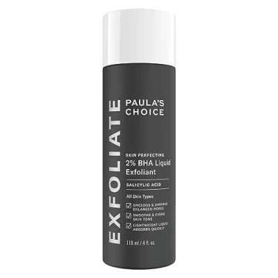 Afbeelding van Paula&#039;s Choice SKIN PERFECTING 2% BHA Liquid Exfoliant Exfolieert het Gezicht met Salicylzuur gaat Puistjes, Grove Poriën &amp; Mee eters tegen Gecombineerde, Vette Acne Huid 118 ml