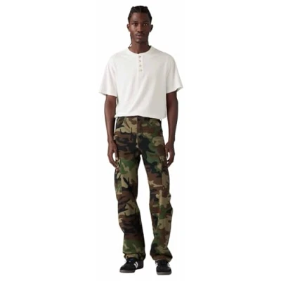 Afbeelding van Levi&#039;s XX Cargo Straight Pants Cargobroek, Heren, Maat: 33x34, Phalarope camo demitasse s twll