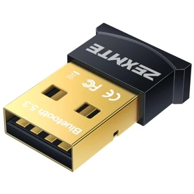Afbeelding van ZEXMTE USB Bluetooth Adapter voor PC, 5.3 Dongle Ontvanger EDR &amp; BLE, Plug and Play Desktop Laptop Toetsenbord Muis Headsets Luidsprekers, PC Windows