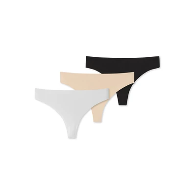 Afbeelding van Schiesser 3PACK Invisible SOFT String, Dames, Maat: 36, Mehrfarbig