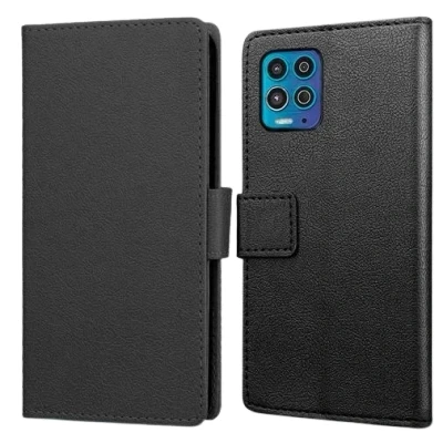 Afbeelding van Just in Case PU leer Book Zwart Motorola Moto G100