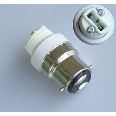 Afbeelding van 2 x bajonet B22 naar G9 halogeen of LED gloeilamp adapter lamp socket