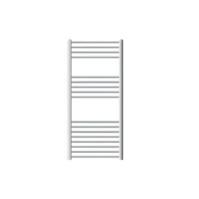 Afbeelding van Badkamerradiator Sahara 600x1200 mm chroom gebogen met zijaansluiting