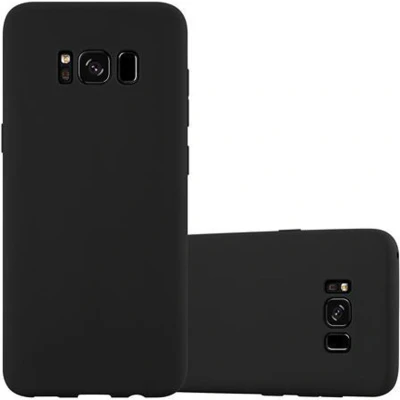 Afbeelding van Cadorabo Hoesje geschikt voor Samsung Galaxy S8 in CANDY ZWART Beschermhoes TPU silicone Case Cover