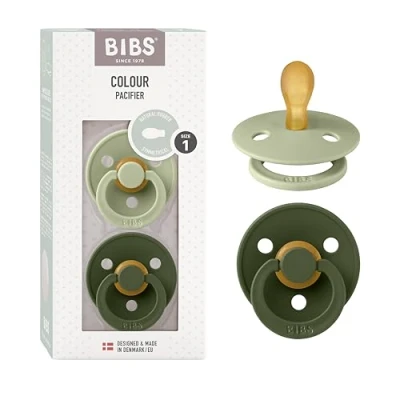 Afbeelding van BIBS Fopspeen Symmetric Sage/Hunter Green 0 6mnd 2st