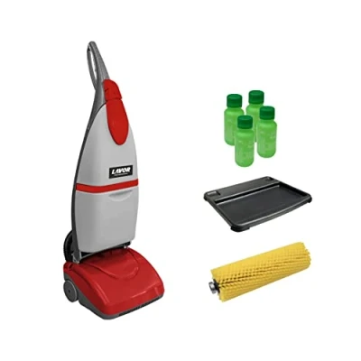 Afbeelding van Lavor Warmwaterschrobzuigmachine Crystal Clean motor 1000 W max, maximaal 90 C heet schrobben, werkvermogen 1015 m2/h, bevat 4 flessen geconcentreerd reinigingsmiddel en 2 borstels