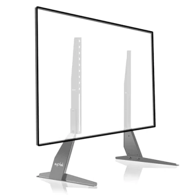 Afbeelding van Universele tv standaard poten voeten voor 23 tot 42 inch LCD LED OLED plasma tv&#039;s, tafelblad vervanging voetstuk verhoger plat en gebogen scherm Max VESA 400x200 mm 40 kg