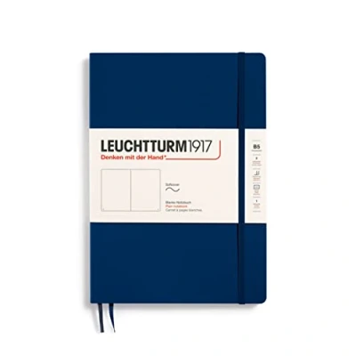 Afbeelding van Leuchtturm1917 Notitieboek Composition B5 Softcover Blanco Navy Blue
