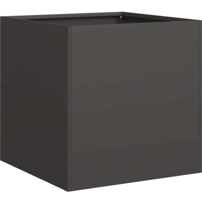 Afbeelding van vidaXL Plantenbak 40x40x40 cm koudgewalst staal zwart