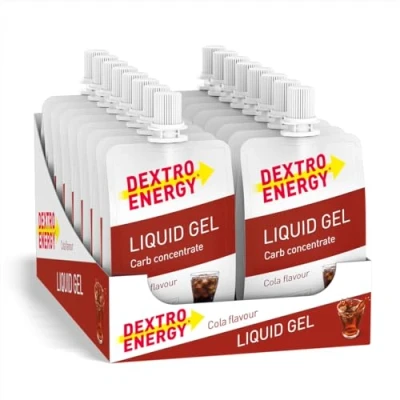 Afbeelding van Dextro Energy Liquid Gel Lekkere vegan koolhydraatrijke energiereep Alternatief voor vrouwelijke duursporters Cola 18 x 60 ml (pak met stuks)