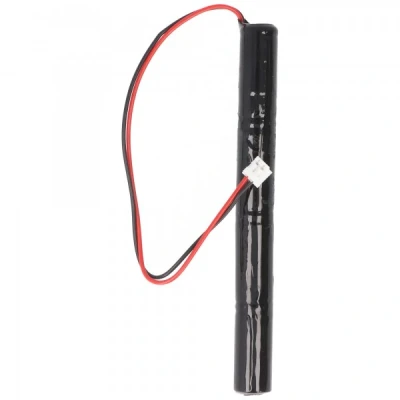 Afbeelding van Noodverlichting batterij NiMH 4.8V 500mAh L1x4 Lady met 100mm kabel en stekker vervangt Elubat 275609, 275 609