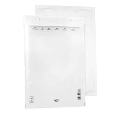 Afbeelding van Bantex H8 Luchtkussenenveloppen, kussenomslag, verzendzakken (290 x 370 mm) 18/H, wit, met zelfklevende sluiting