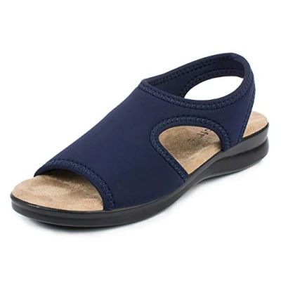 Afbeelding van Aerosoft Damessandalen stretch 05, extra licht en elastisch (bleu, 39)