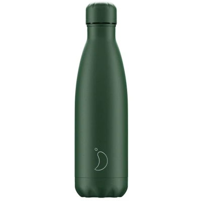 Afbeelding van Thermosfles Groen All Green 500ml RVS Chilly&#039;s Matte Edition 7 X 26,5 Cm