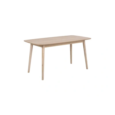 Afbeelding van Nico eettafel wit/eiken 150x80 cm.