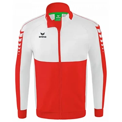 Afbeelding van Erima uniseks volwassene Slijtvast Six Wings worker jack (1032237), rood/wit, XXL