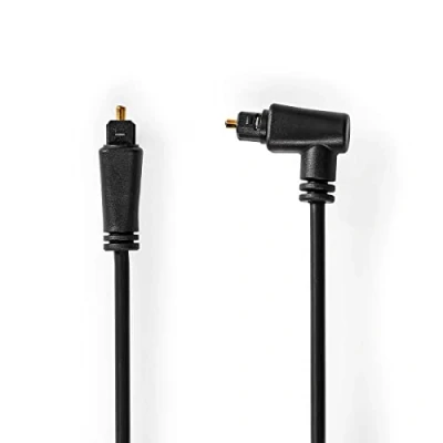 Afbeelding van Nedis Cagp25200Bk20 Optische Audiokabel Toslink Male Draaibaar 2.00 M Rond Pvc Zwart En