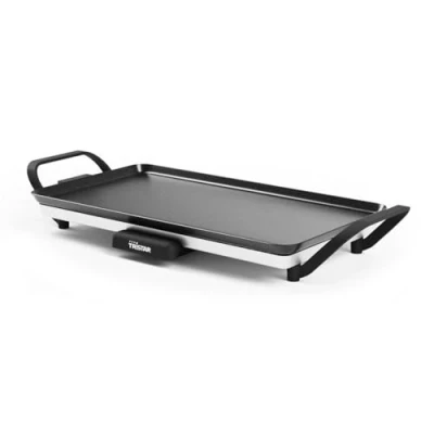 Afbeelding van Grillplaat Tristar BP 2667 Tafelgrill M: 46 x 26 cm voor binnen en buiten BPA Free Gourmet bakplaat op tafel 4 tot 6 personen Met regelbare thermostaat Anti aanbaklaag Zwart