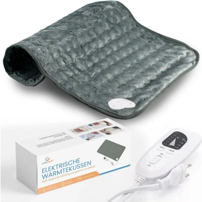 Afbeelding van Lifeshift Elektrisch Warmtekussen 60x30cm 6 Warmtestanden, Timer, Wasbaar