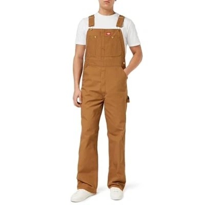 Afbeelding van Dickies Klassieke overall met bretels voor heren, Bruin gespoeld, 38W / 32L