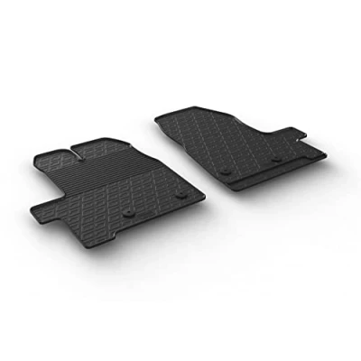 Afbeelding van Gledring Rubbermatten passend voor Ford Transit Custom Furgon/Kombi 2018 (Handgeschakeld) (G profiel 2 delig + montageclips)