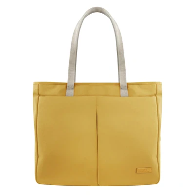 Afbeelding van Uniq Hava Tote Bag Gerecyclede Schoudertas 16.2 Inch Gerecycled Kunststof Canary Yellow / Geel