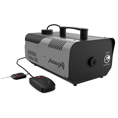 Afbeelding van Audibax Smoke 900 led rookmachine met RGB led, afstandsbediening, vermogen W, capaciteit 0,9 l, rook per minuut 280 m3, verwarming in 4 minuten