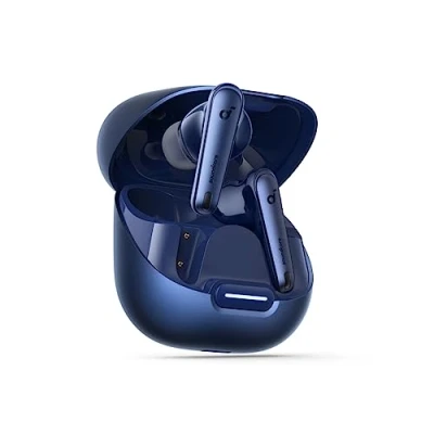 Afbeelding van soundcore by Anker Liberty 4 NC Bluetooth hoofdtelefoon met ruisonderdrukking, 98,5% adaptieve ruisonderdrukking voor oren en omgeving, Hi Res geluid, 50H weergave (Refurbished)