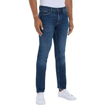 Afbeelding van Tommy Hilfiger Heren Straight Denton STR Baker Indigo Straight, Indigo, 28W/34L, 28W x 34L