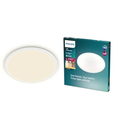 Afbeelding van Philips SUPERSLIM Plafondlamp LED 1x22W2000lm Rond Wit
