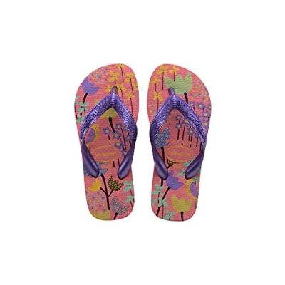 Afbeelding van Havaianas Kids Flores uniseks kind Teenslippers, Roze Porselein, 23/24 EU