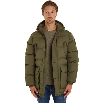 Afbeelding van Tommy Hilfiger Geweven jassen voor heren, Khaki (Legergroen), M